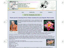 Tablet Screenshot of perryswatergarden.net